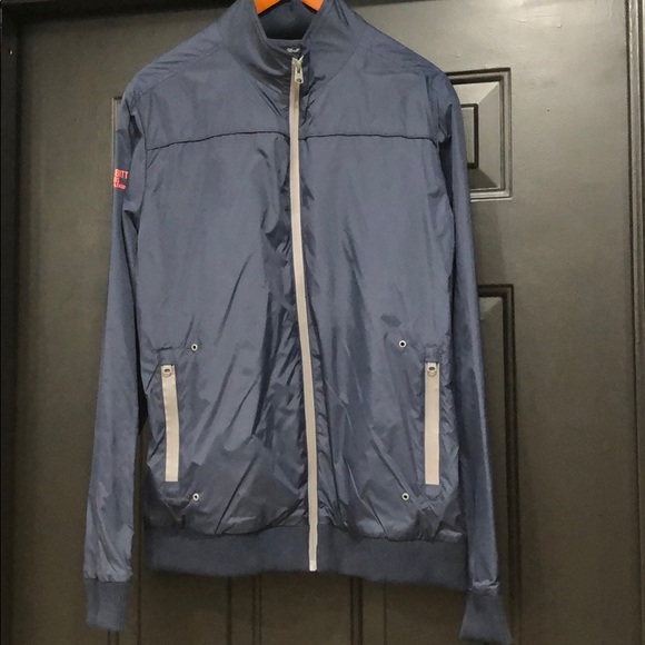 Men’s Buffalo Blue Windbreaker Jacket - Picture 1 of 4